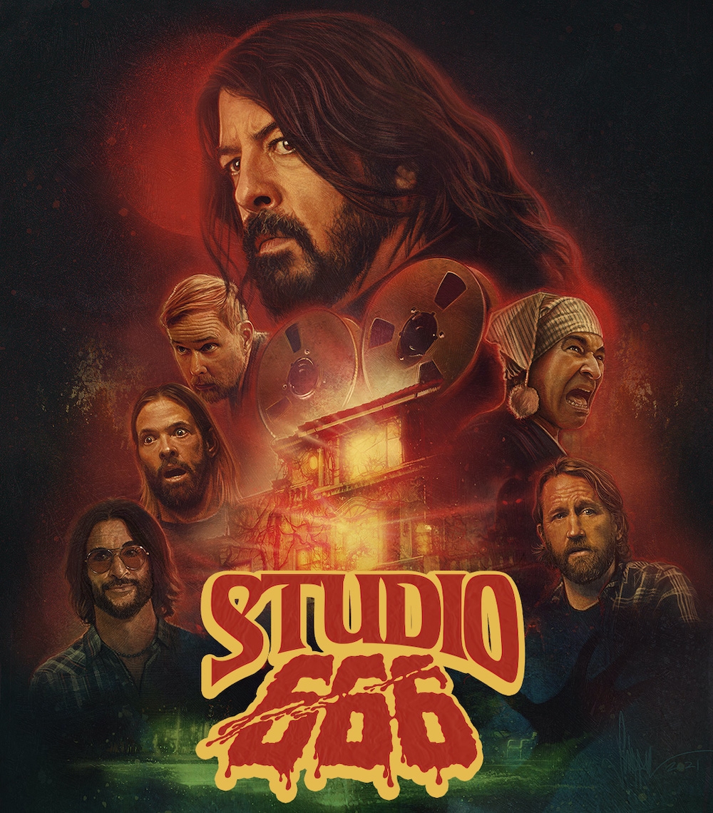 A Studio 666 című horror-vígjátékban a Foo Fighters egy hetedik taggal bővül, egy paranormális démonnal, aki Dave Grohl testét szállja meg