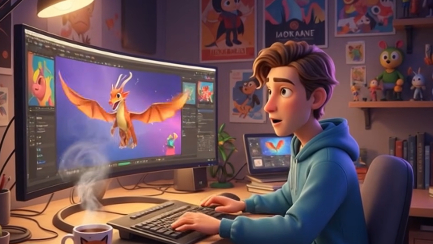 Készíts Pixar-stílusú 3D-s rajzfilmeket egyetlen parancs segítségével