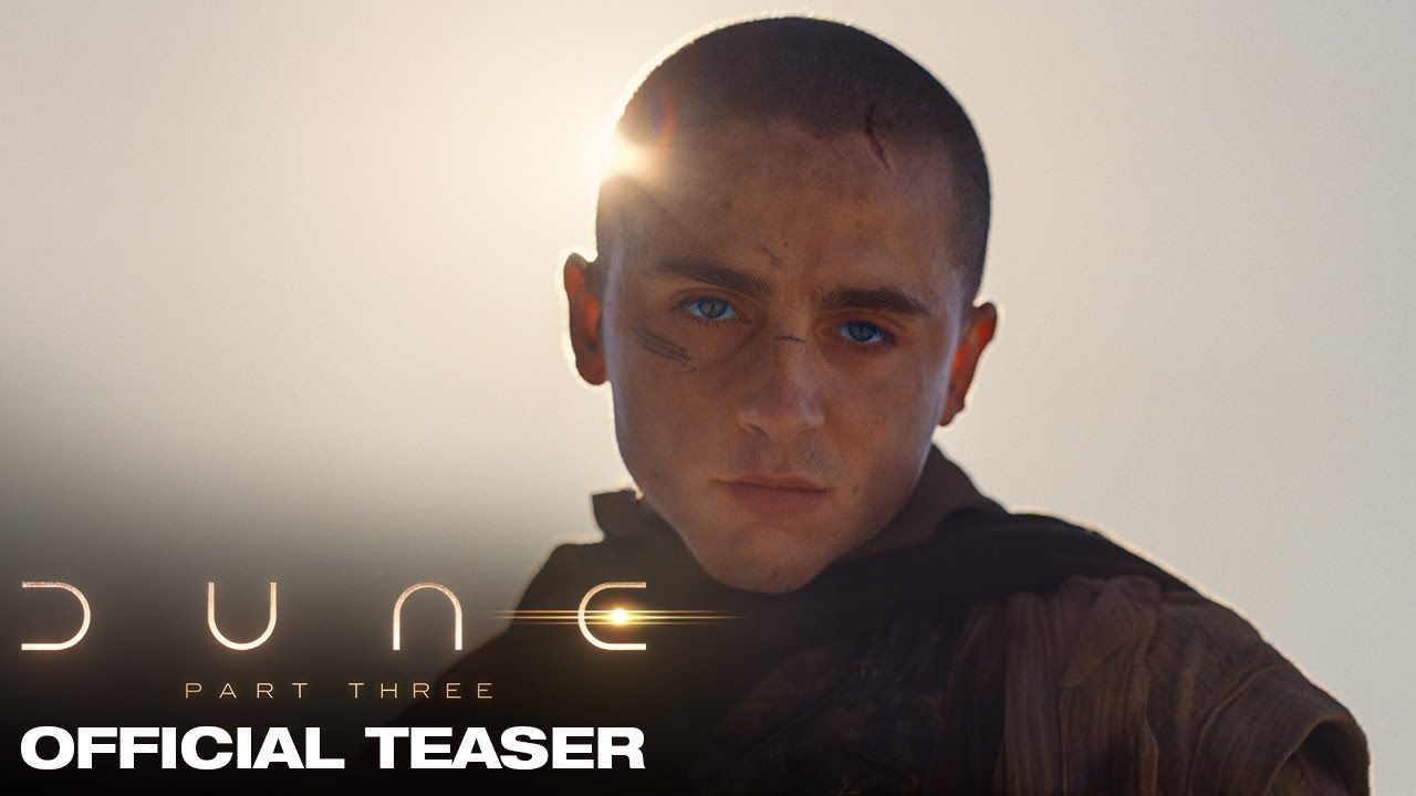 A „Dune 3” előzetese: Timothée Chalamet és Zendaya egymás ellen harcolnak, miközben a sorozat 17 évet ugrik előre, és bemutatja Robert Pattinson alakváltó gonosz karakterét