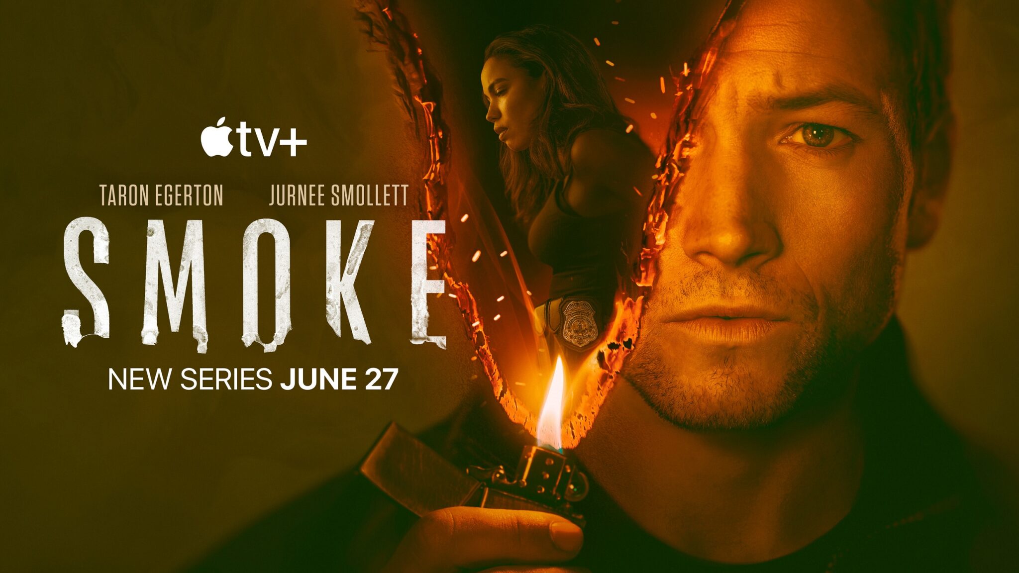 Taron Egerton visszatér az Apple TV+ csatornára egy robbanásszerű új sorozattal, a „SMOKE”-kal.